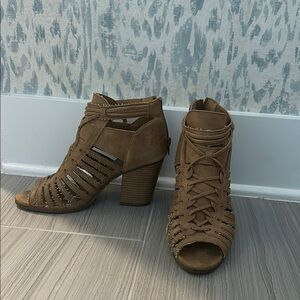 Brown Strappy Heeled Sandals